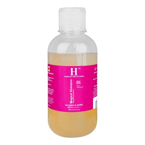 Huma Magical Shampoo For Nourish & Shine, Free of Sulfates, Phthalates, Dyes, Color, and Fragrance, 250ml