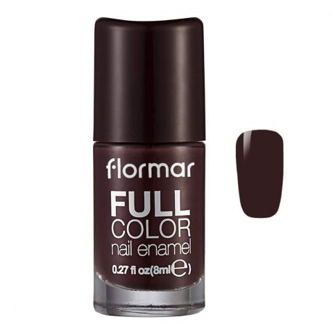Flormar Full Color Nail Enamel, FC43 Chunky Cocoa, 8ml