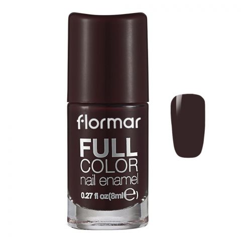 Flormar Full Color Nail Enamel, FC44 Trotic Brown, 8ml
