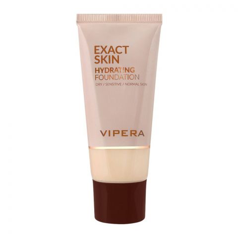 Vipera Exact Skin Hydrating Foundation Dry/Sensitive/Normal Skin, 01 Ecru