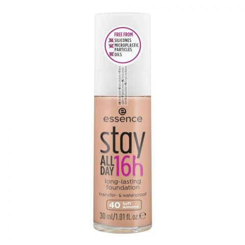 Essence Stay All Day 16H Long-Lasting Foundation, 40 Soft Almond