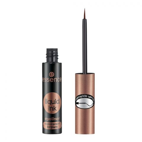 Essence Liquid Ink Waterproof Brown Eyeliner, 02 Ash Brown