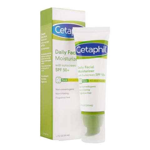 Cetaphil Daily Facial Moisturizer SPF 50+ Face All Skin Types, 50ml