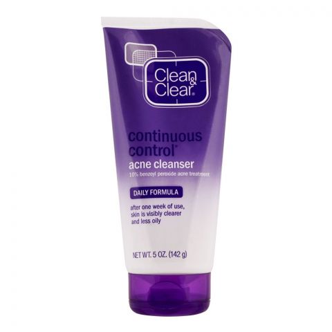 Clean & Clear Continuous Control Acne Cleanser, 142g