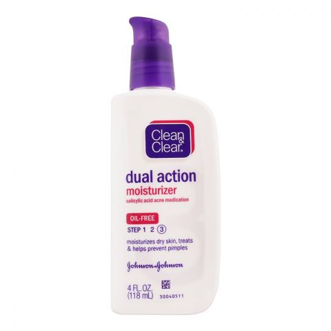 Clean & Clear Oil-Free Dual Action Moisturizer, 118ml