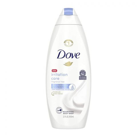 Dove Irritation Care Fragrance Free Nourishing Body Wash, 650ml