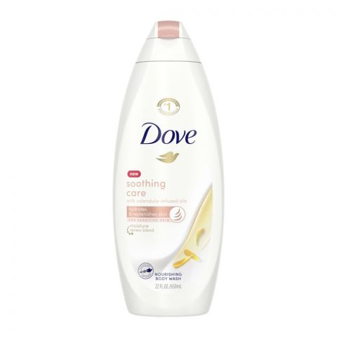 Dove Soothing Care Calendula-Infused Oil Nourishing Body Wash, 650ml