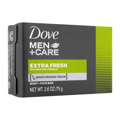Dove Men+Care Extra Fresh Body+Face Bar Soap, 75g