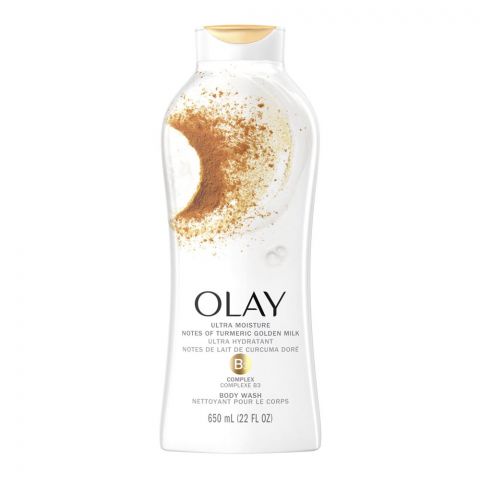 Olay Fresh Outlast Notes Of Turmeric Golden Milk Vitamin B3 Complex Body Wash, 650ml