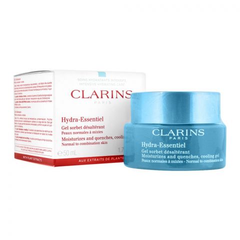 Clarins Hydra-Essentiel Moisturizes And Quenches Cooling Gel Normal To Combination Skin, 50ml