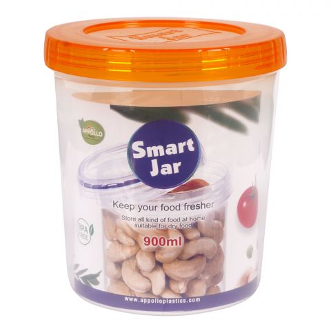 Appollo Smart Jar, Medium,900ml, Orange