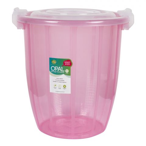 Appollo Opal Storage Container, Medium, 10L, Pink