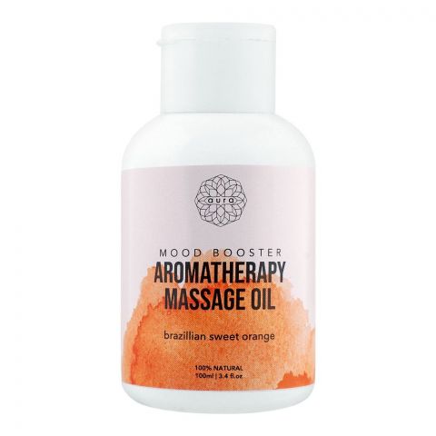 Aura Mood Booster Brazilian Sweet Orange Aromatherapy Massage Oil, 100ml