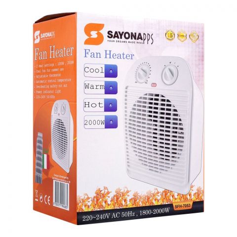 Sayona Fan Heater, SFH-7053