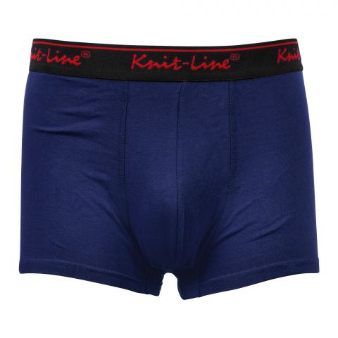 Knit Line Short Boxer Navy Blue, 042