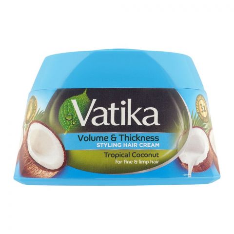 Dabur Vatika Tropical Coconut Volume & Thickness Styling Hair Cream, 140ml