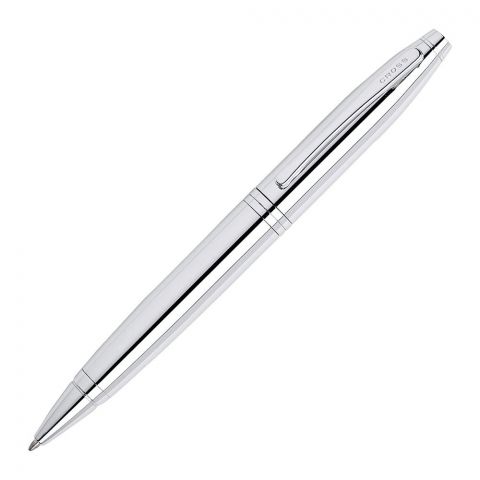 Cross Calais Chrome Silver Lacquer Ballpoint Pen, AT0112-1
