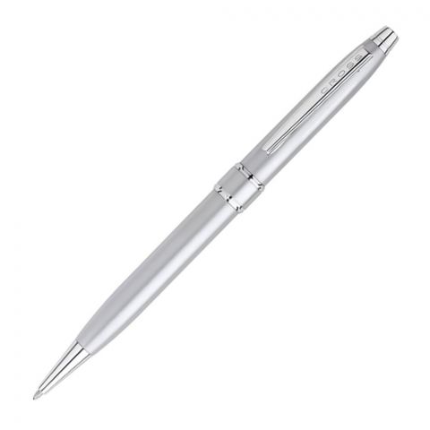 Cross Stratford Satin Chrome Ballpoint Pen, AT0172-2