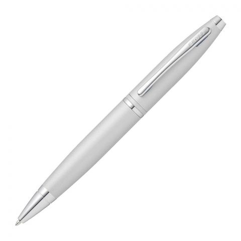 Cross Calais Satin Chrome Ballpoint Pen W/ Black Journal Set, AT0112-16/1M