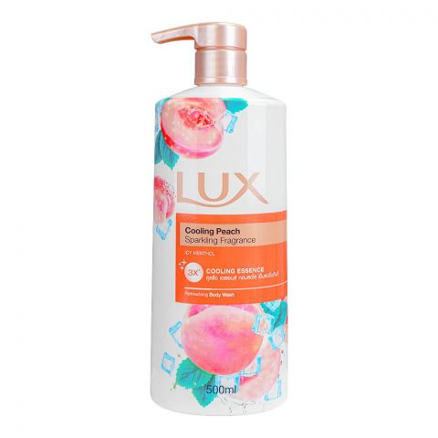 Lux Cooling Peach Sparkling Fragrance Refreshing Body Wash, 500ml