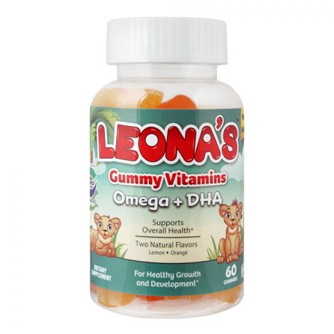 Leona's Omega + Dha For Healthy Growth and Development 60 Gummies 