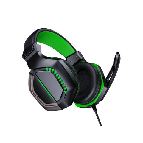 Joyroom Gaming Wired Headset Black Green, JR-HG1