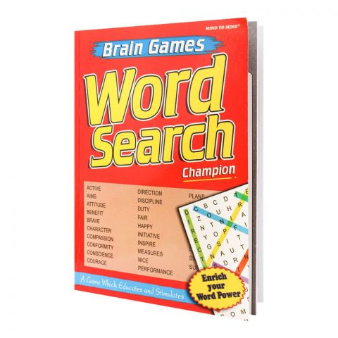 Mind To Mind Brain Games Word Search Champion Book