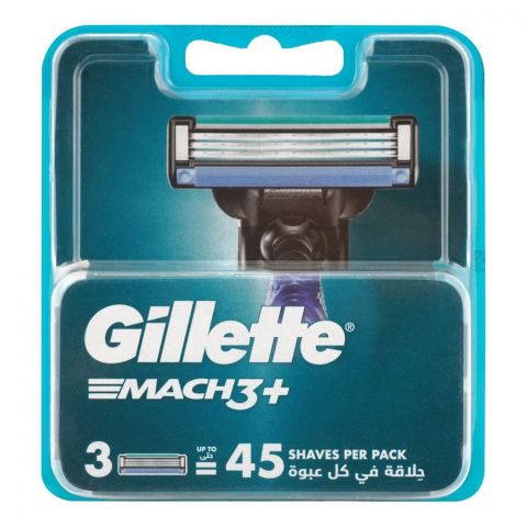 Gillette Mach 3 Plus Cartridges 3-Pack