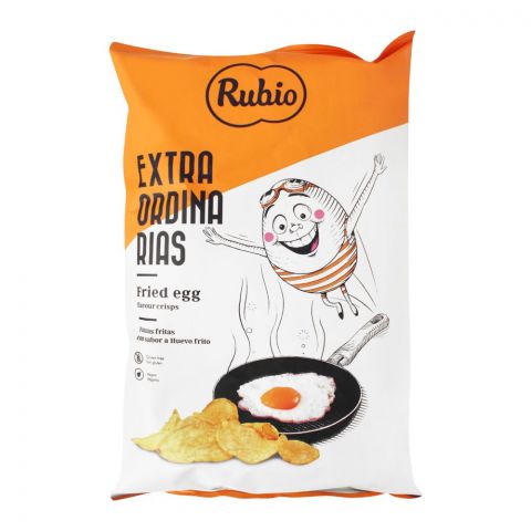 Rubio Extra Ordinary Fried Egg Flavour Potato Crisps, 115g