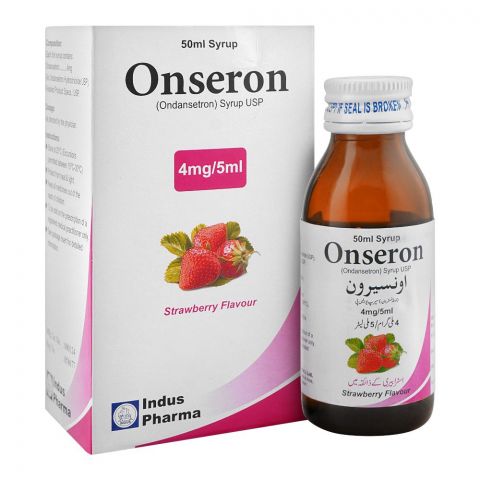 Indus Pharma Onseron Syrup, 4mg/5ml, 50ml