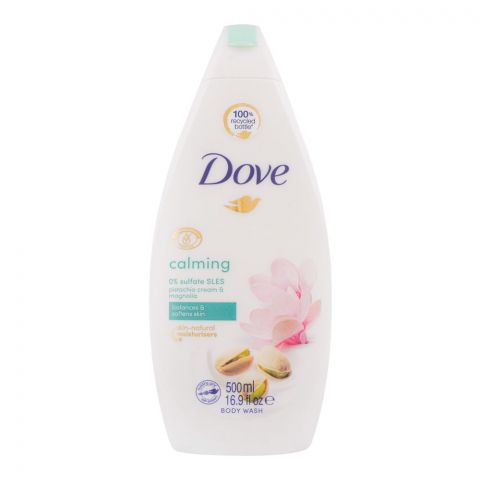 Dove Calming Pistachio Cream & Magnolia Body Wash, 0% Sulfate SLES, 500ml