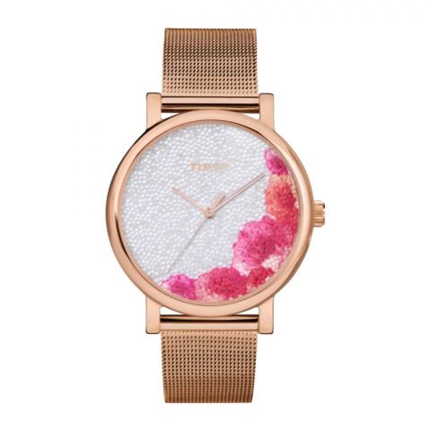 Timex Women's Rust Gold Round Dial With Bracelet Analog Watch, TW2U18700