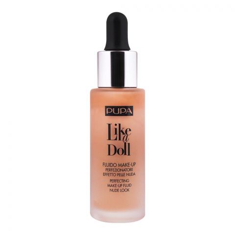 Pupa Milano Like A Doll Perfecting Make-Up Fluid Nude Look, 050 Sand Beige