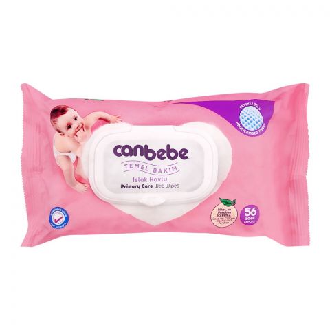 Canbebe Primary Care Wet Wipes With Led, 56's