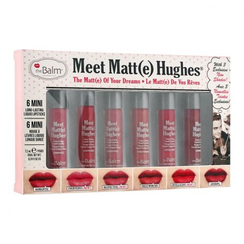 theBalm Meet Matt(e) Hughes 6 Mini Rouge Liquid Lipstick, Volume-12, 7.2ml