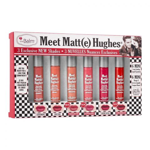 theBalm Meet Matt(e) Hughes 6 Mini Rouge Liquid Lipstick, Volume-14, 7.2ml 