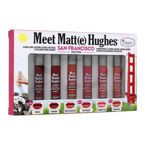 theBalm Meet Matt(e) Hughes 6 Mini Rouge Liquid Lipstick, San Francisco Collection