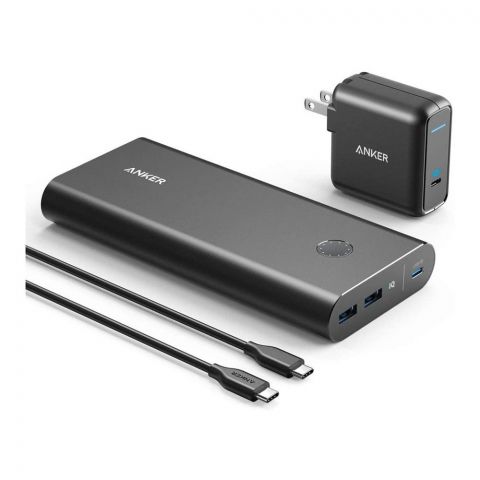 Anker Power Core+26800 PD 45W Speed Combo High-Speed Portable Charger Black, #B1376L11