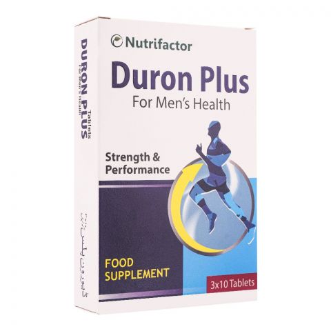 Nutrifactor Duron Plus Men's Health Food Supplement, 30 Tablets