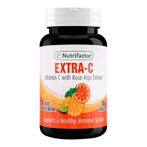 Nutrifactor Extra-C Vitamin-C Healthy Immune System Food Supplement, 30 Tablets