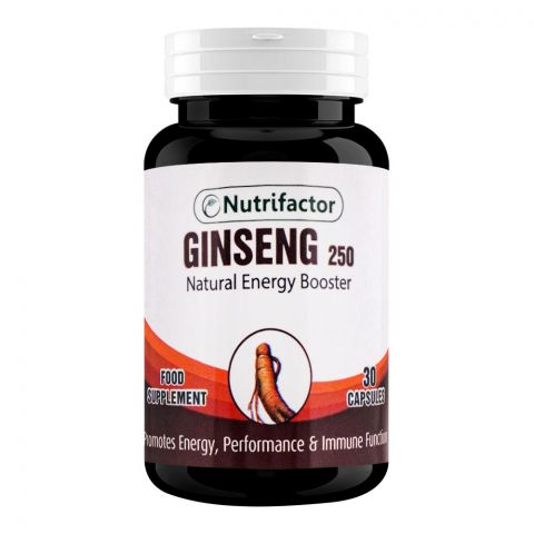 Nutrifactor Ginseng 250mg Food Supplement, 30 Capsules