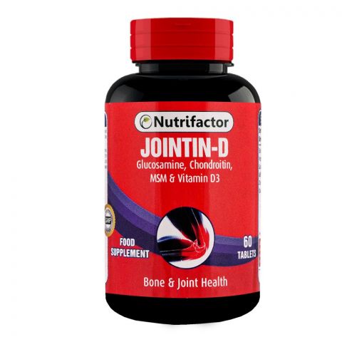 Nutrifactor Jointin-D MSM & Vitamin D3 Bone & Joint Health Food Supplement, 60 Tablets