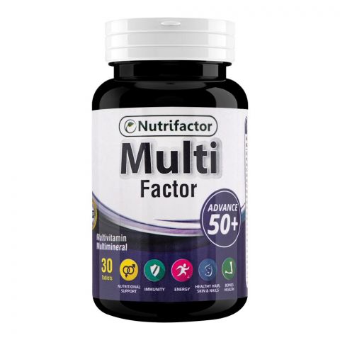 Nutrifactor Multi Factor Advance 50+ Multivitamin Food Supplement, 30 Tablets