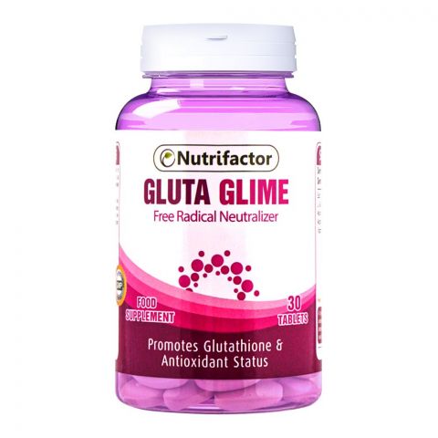 Nutrifactor Gluta Glime Free Radical Neutralizer Food Supplement, 30 Tablets