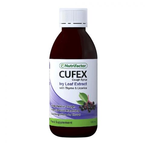 Nutrifactor Cufex Food Supplement Cough Syrup, 120ml