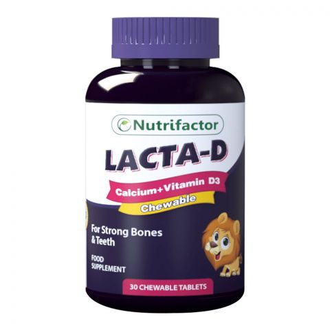 Nutrifactor Lacta-D Chewable Food Supplement, 30 Tablets