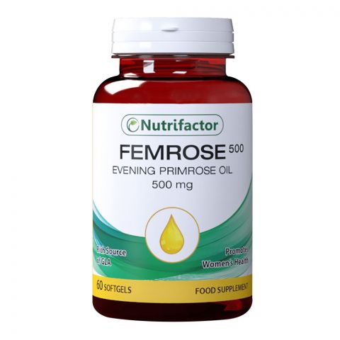 Nutrifactor Femrose 500mg Food Supplement, 60 Softgels