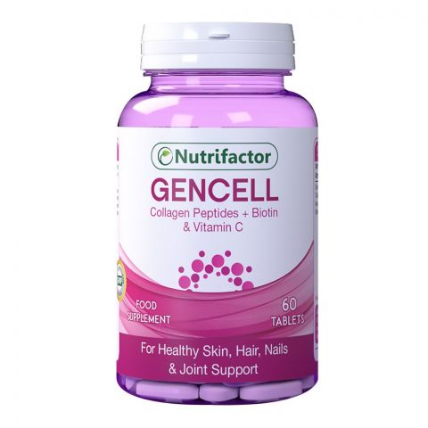Nutrifactor Gencell Skin, Hair, Nails & Joint Food Supplement, 60 Tablets