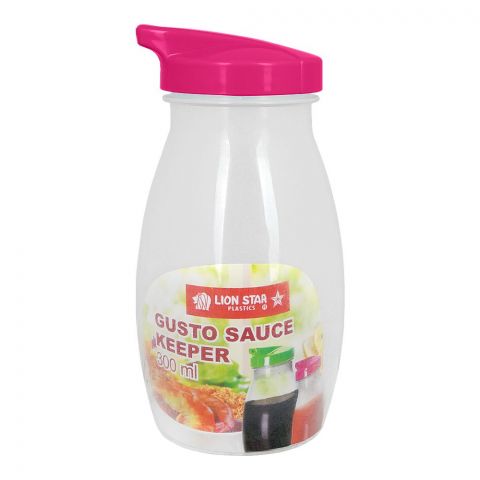 Lion Star Plastic Gusto Sauce Keeper, 300ml Capacity, Pink, TS-60