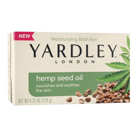 Yardley Hemp Seed Oil Bath Soap Bar, 120g